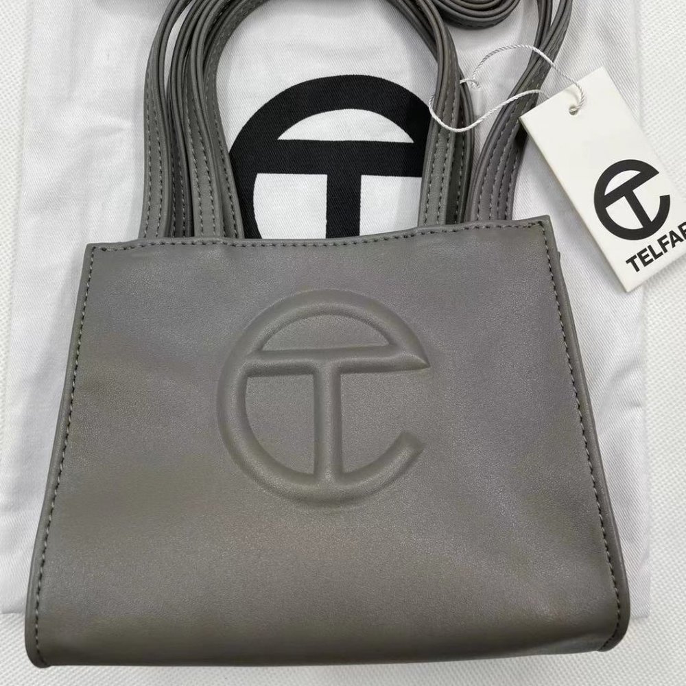Telfar Small Gray Shopping Bag